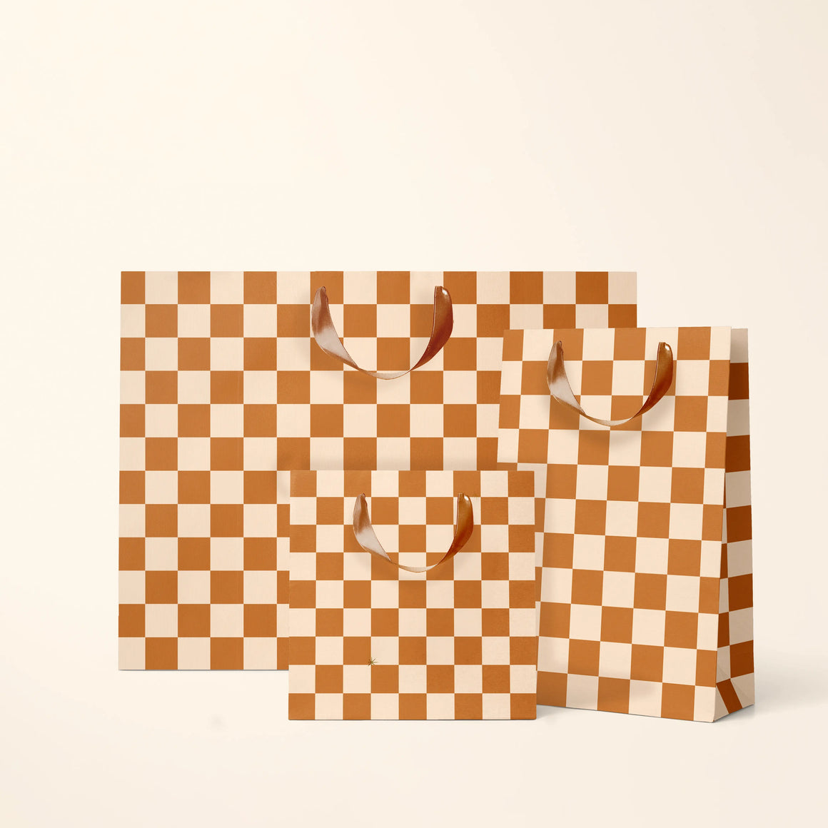 Sustainable Checker Gift Bag